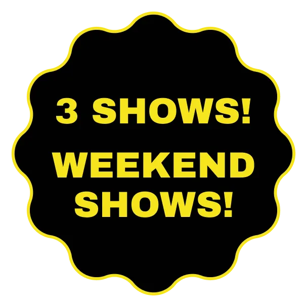 Sticker noting this film has added weekend screenings.