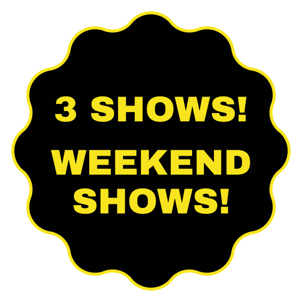 Sticker noting this film has added weekend screenings.